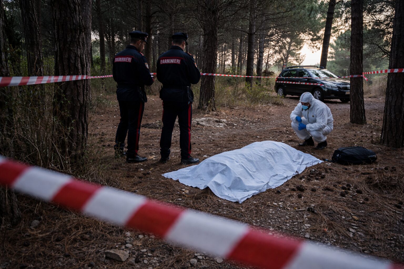 cadavere pineta