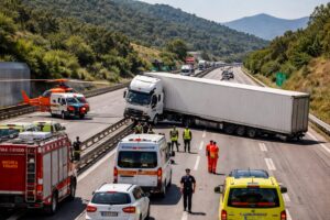 camion intraversato
