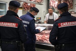 carabinieri nas macelleria