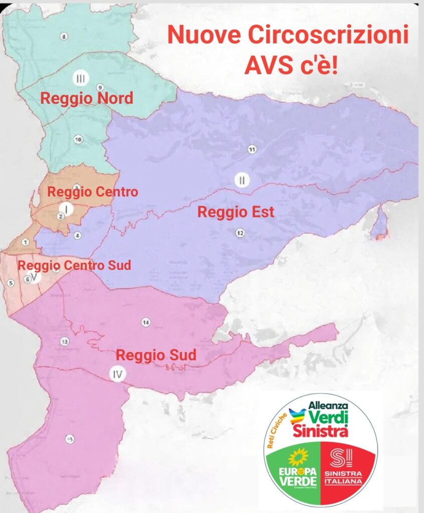 circoscrizioni reggio calabria mappa