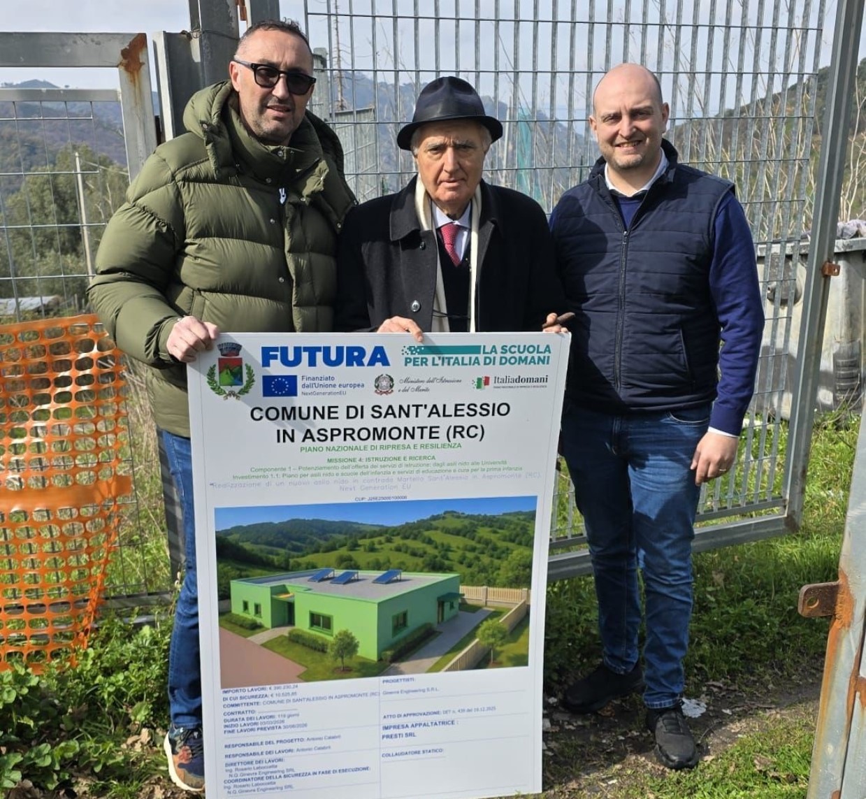 consegna lavori asilo nido comunale Sant’Alessio in Aspromonte