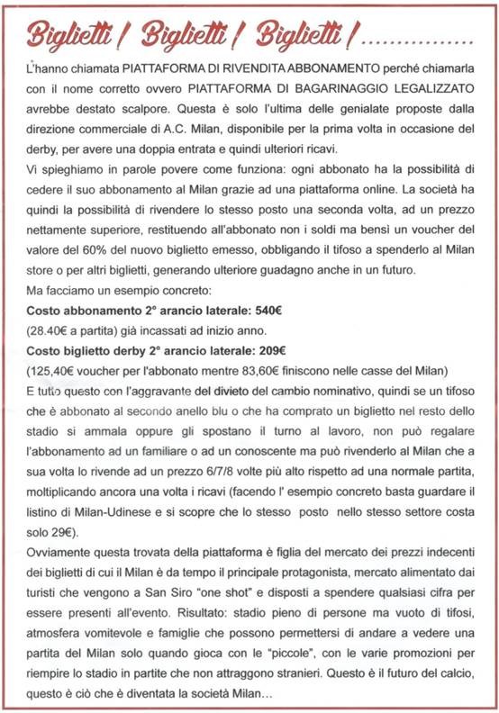 davi biglietti curva milan