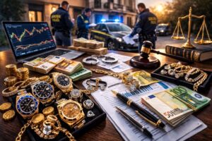 diamanti, Rolex e milioni sequestrati