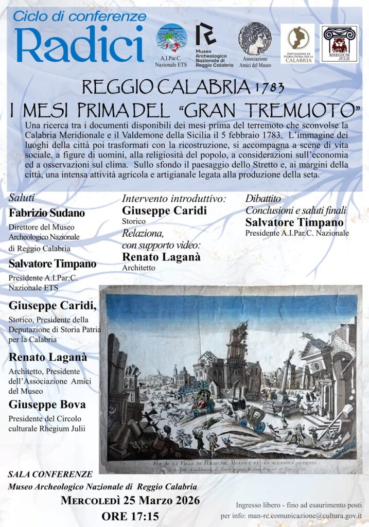 evento 25 Marzo reggio calabria i mesi prima di gran temuoto
