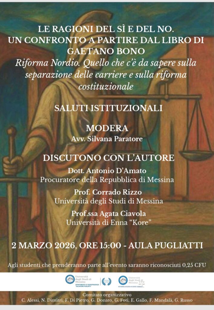 evento su referendum giustizia a univerità messina
