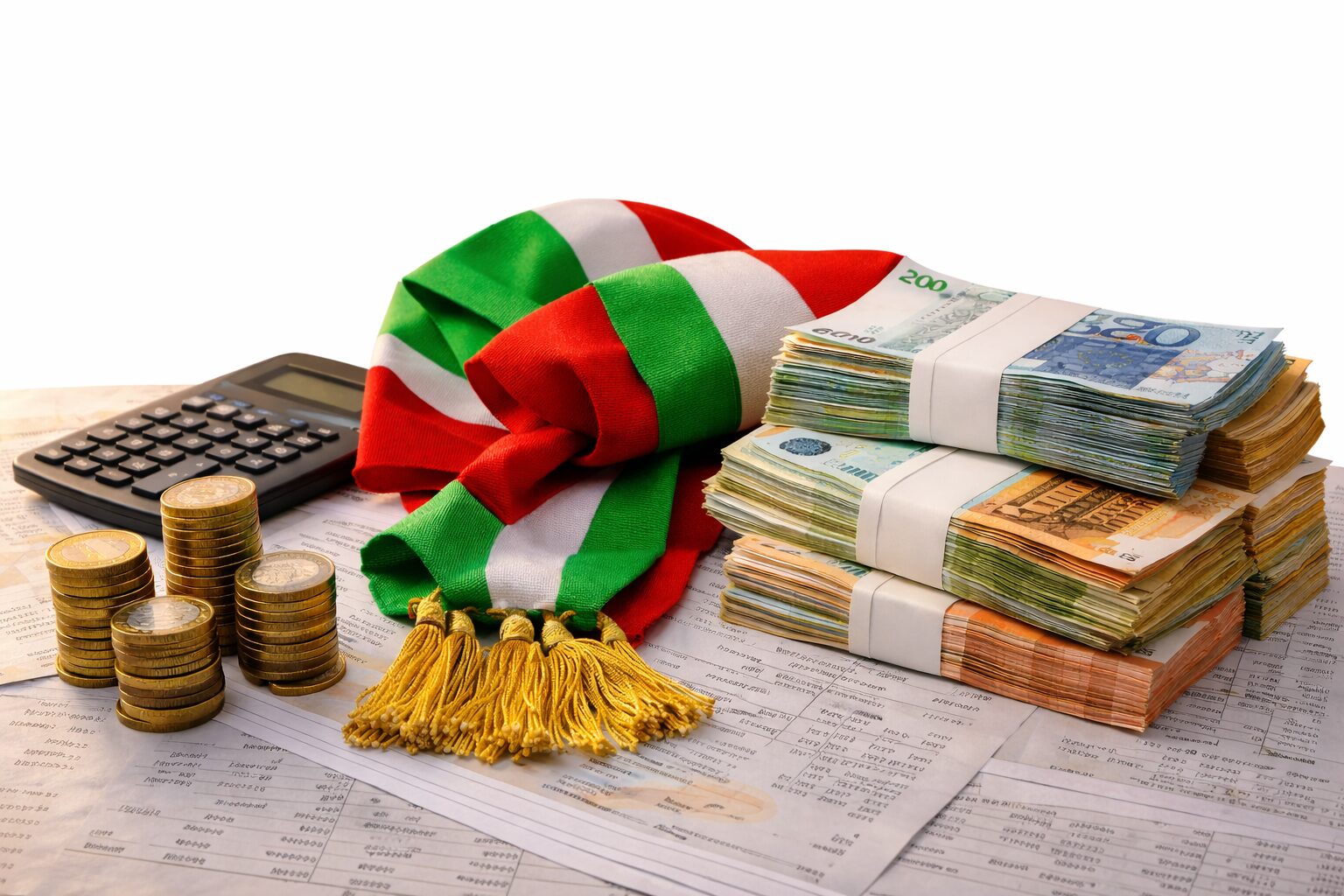 fascia di sindaco soldi contabilità