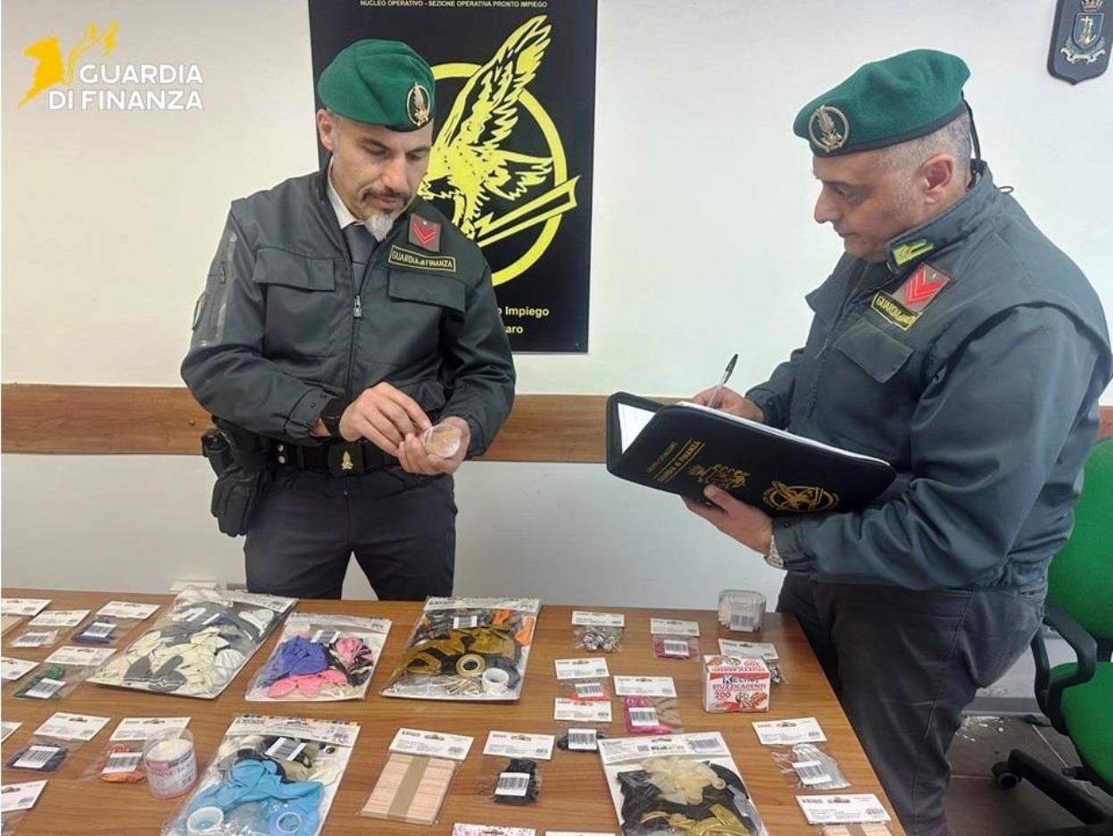 gdf sequestro prodotti non conformi
