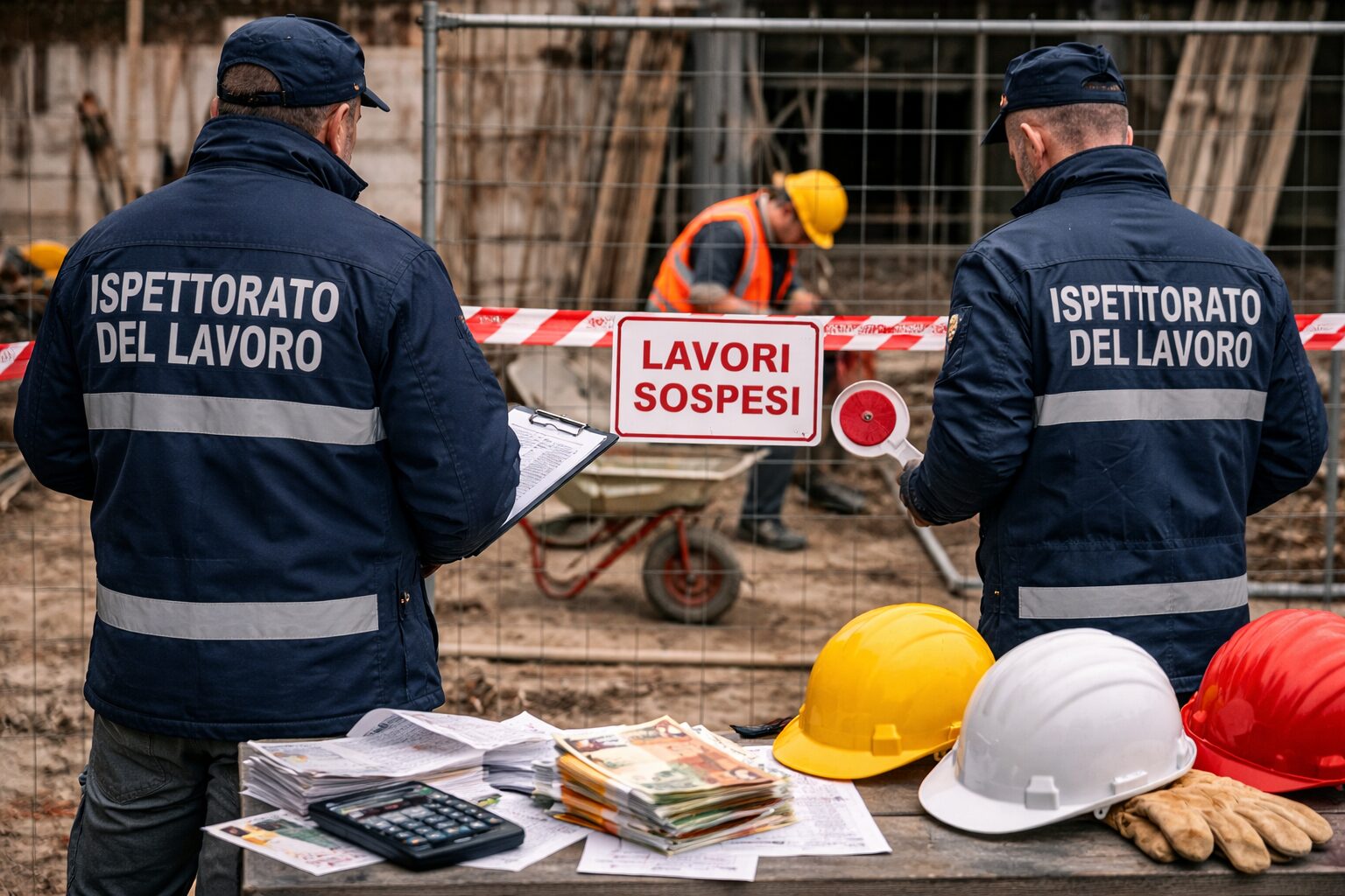 ispettorato del lavoro sospende impresa edile