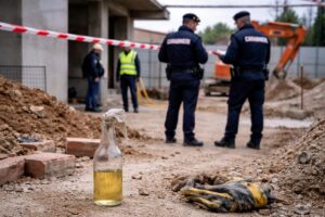 liquido infiammabile cantiere carabinieri