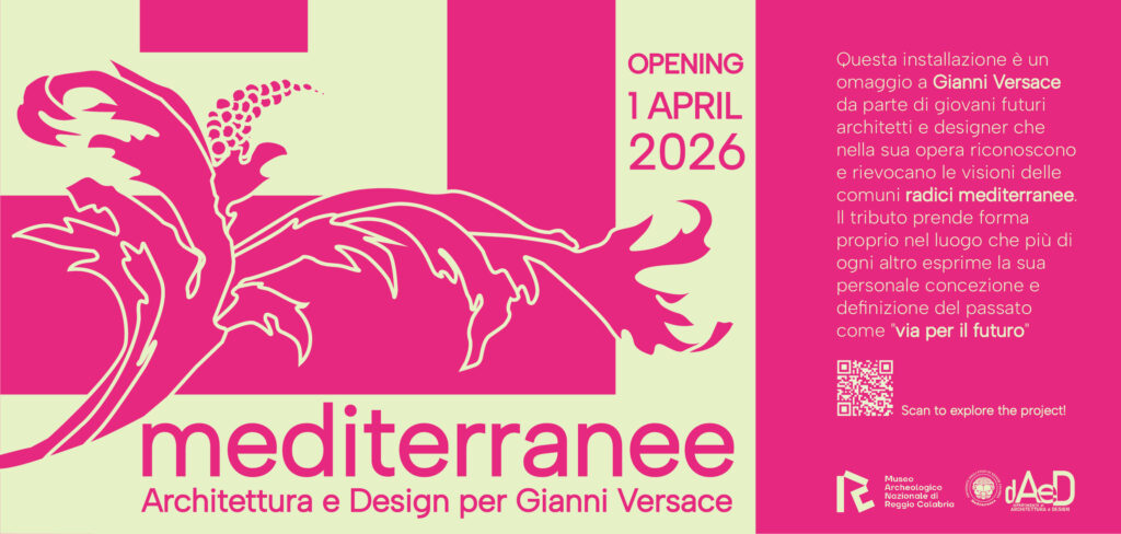 locandina Mediterranee. Architettura e Design per Gianni Versace
