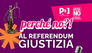 locandina evento PD chiusura referendum per il No