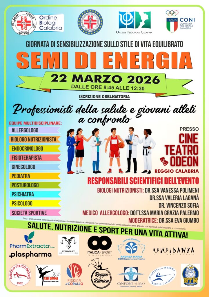 locandina evento su nutrizione e sport