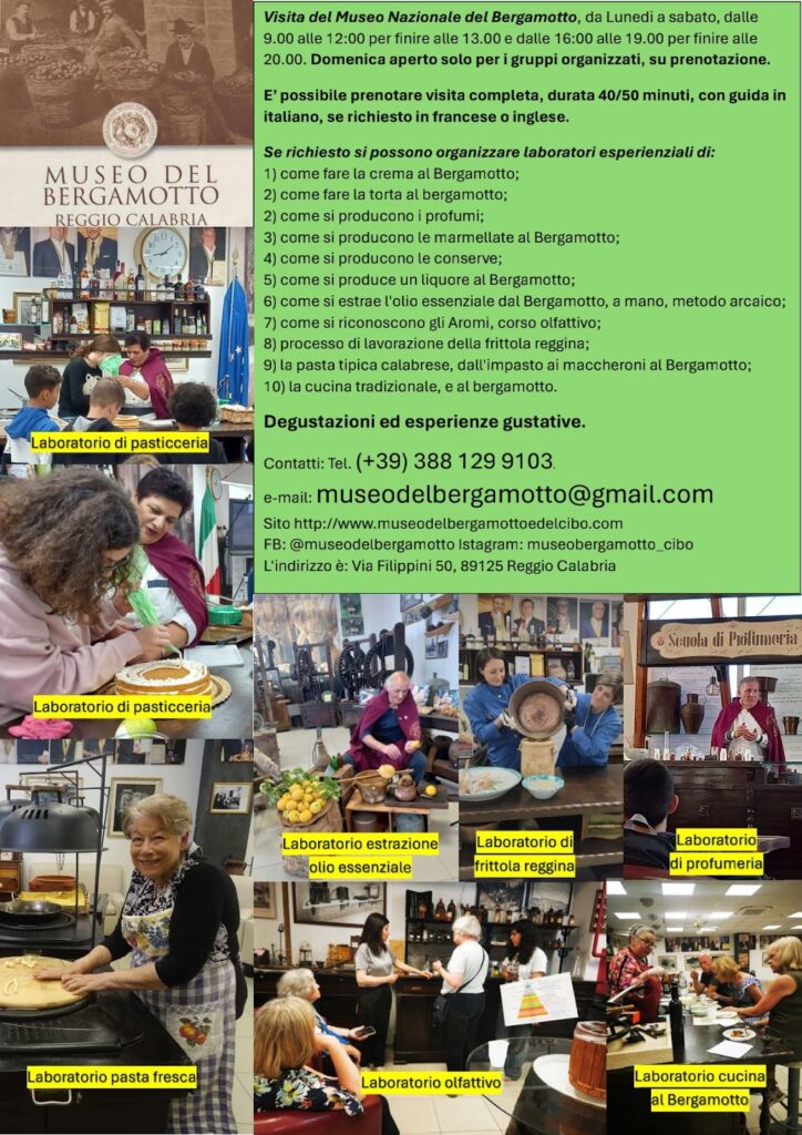 locandina museo bergamotto
