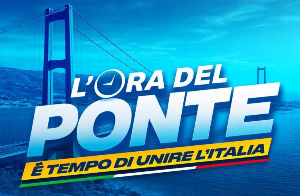 locandina ponte sullo stretto manifestazione messina 28 marzo