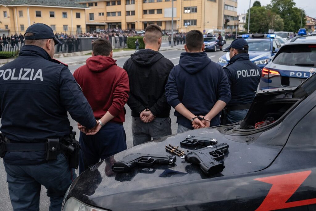 pistole scuola arresti polizia