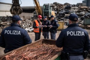 polizia furto rame