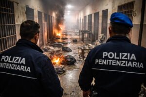 polizia penitenziaria fuoco carcere