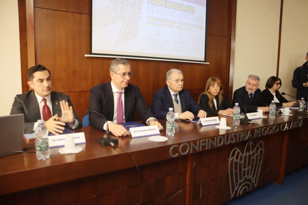 presentazione progetto 1.000 occupati nessuno escluso
