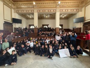 progetto fuoriclasse in movimento con alunni a palazzo san giorgio