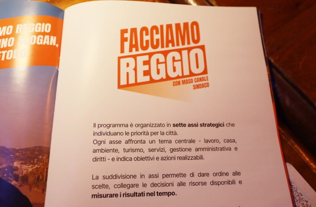programma elettorale Massimo Canale