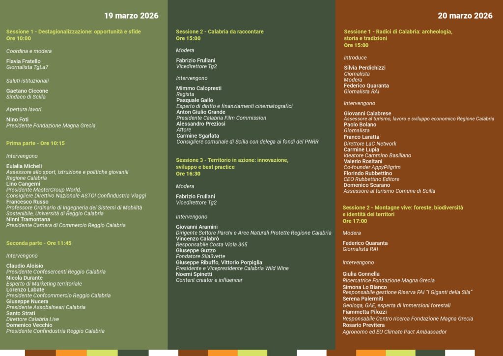 programma iniziativa turismo scilla di fondazione magna grecia