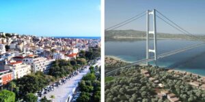 reggio dall'alto e ponte sullo stretto