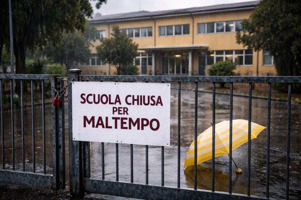 scuole chiuse maltempo