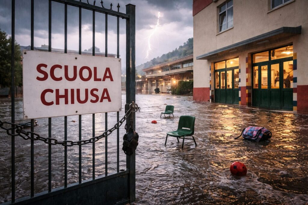 scuole chiuse maltempo