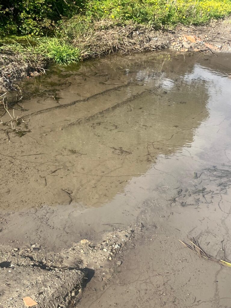 strade colabrodo e perdite d'acqua a curduma e paterriti