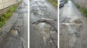 strade colabrodo e perdite idriche curduma e paterriti