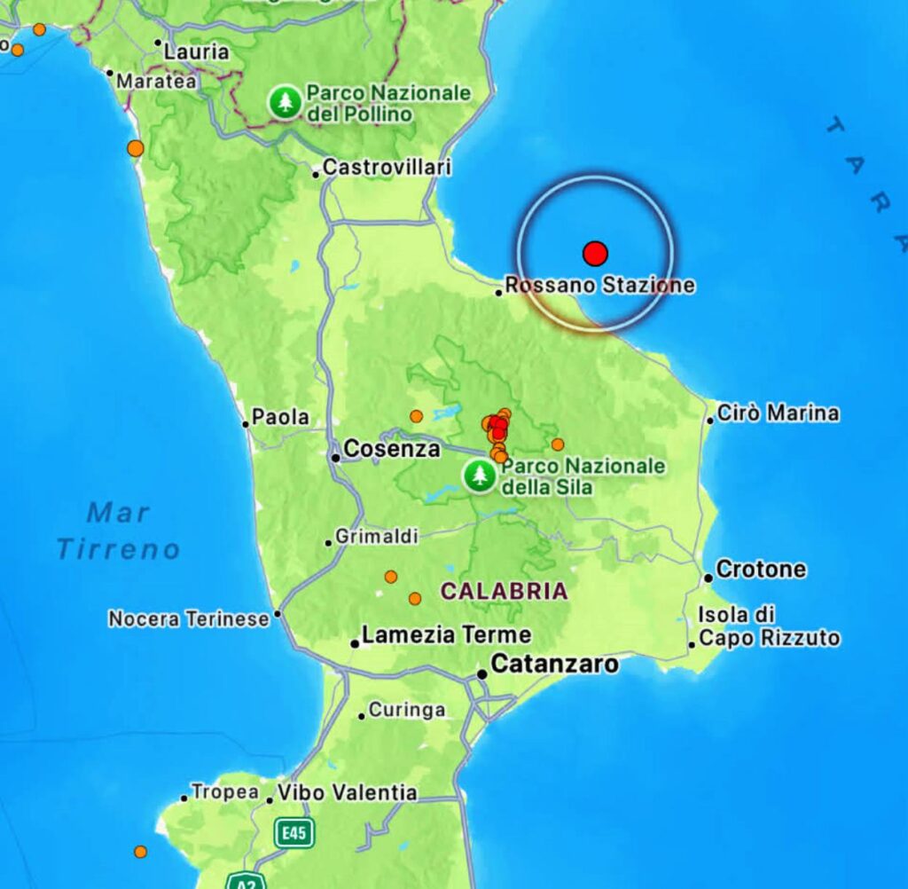 terremoto cosenza