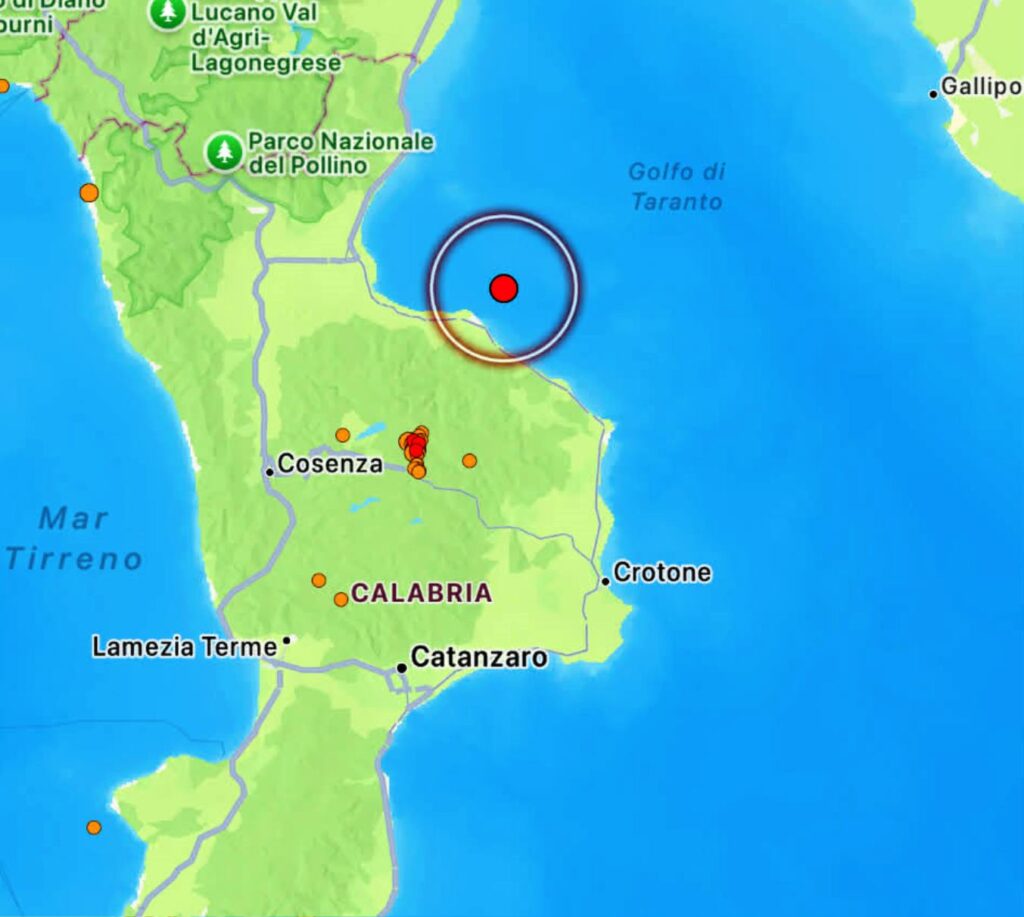 terremoto cosenza