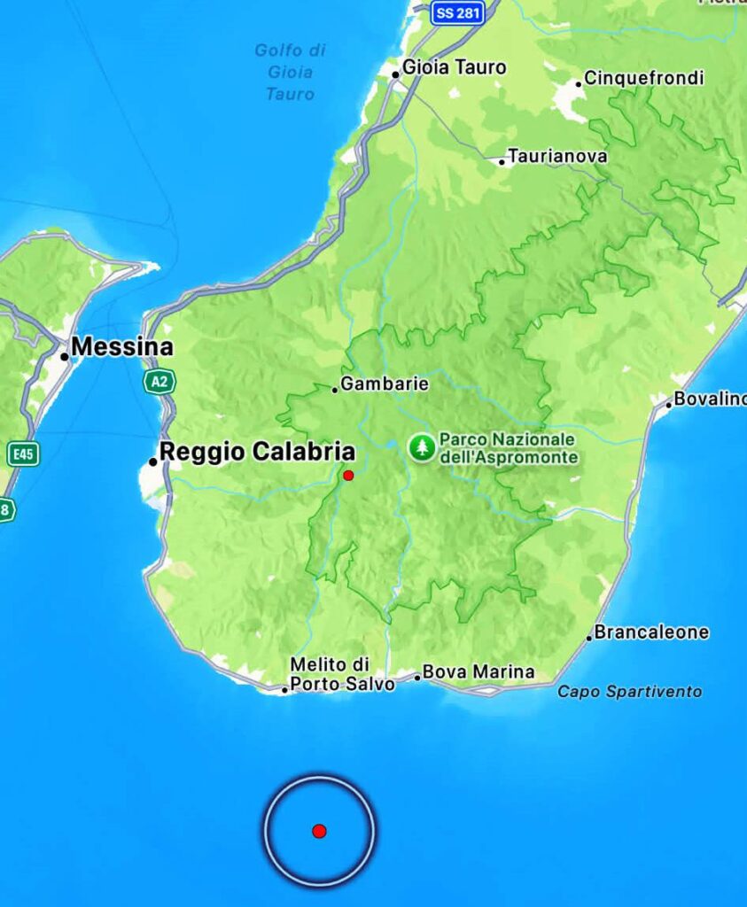 terremoto melito porto salvo