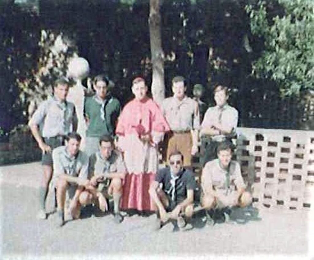 Mons Ferro con senior scout - Reggio Cal 1976