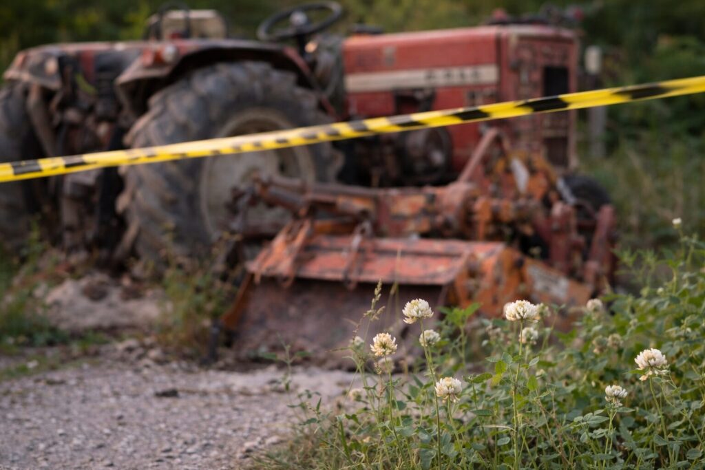 Trattore incidente