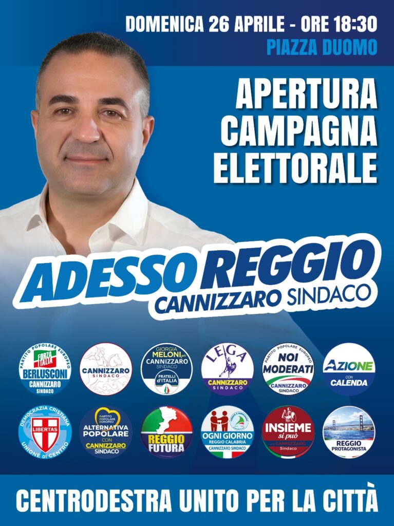 ADESSO REGGIO apertura campagna elettorale cannizzaro