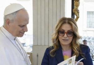 Angiolina Marchese con il Papa