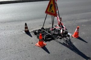 Asfalto tombino viale Europa