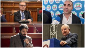 Candidati sindaco Reggio Calabria Battaglia, Cannizzaro, Pazzano e Lamberti Castronuovo