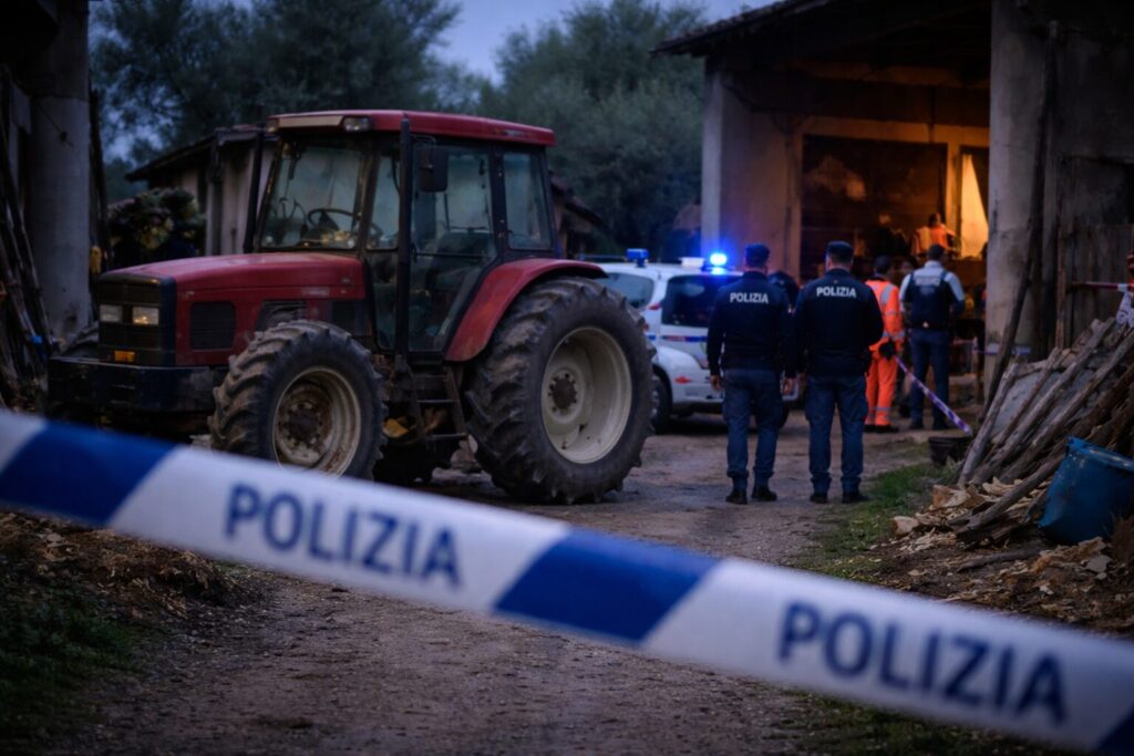Incidente trattore polizia