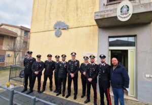 Generale Pellegrino ha visitato la Stazione Carabinieri di Borgia