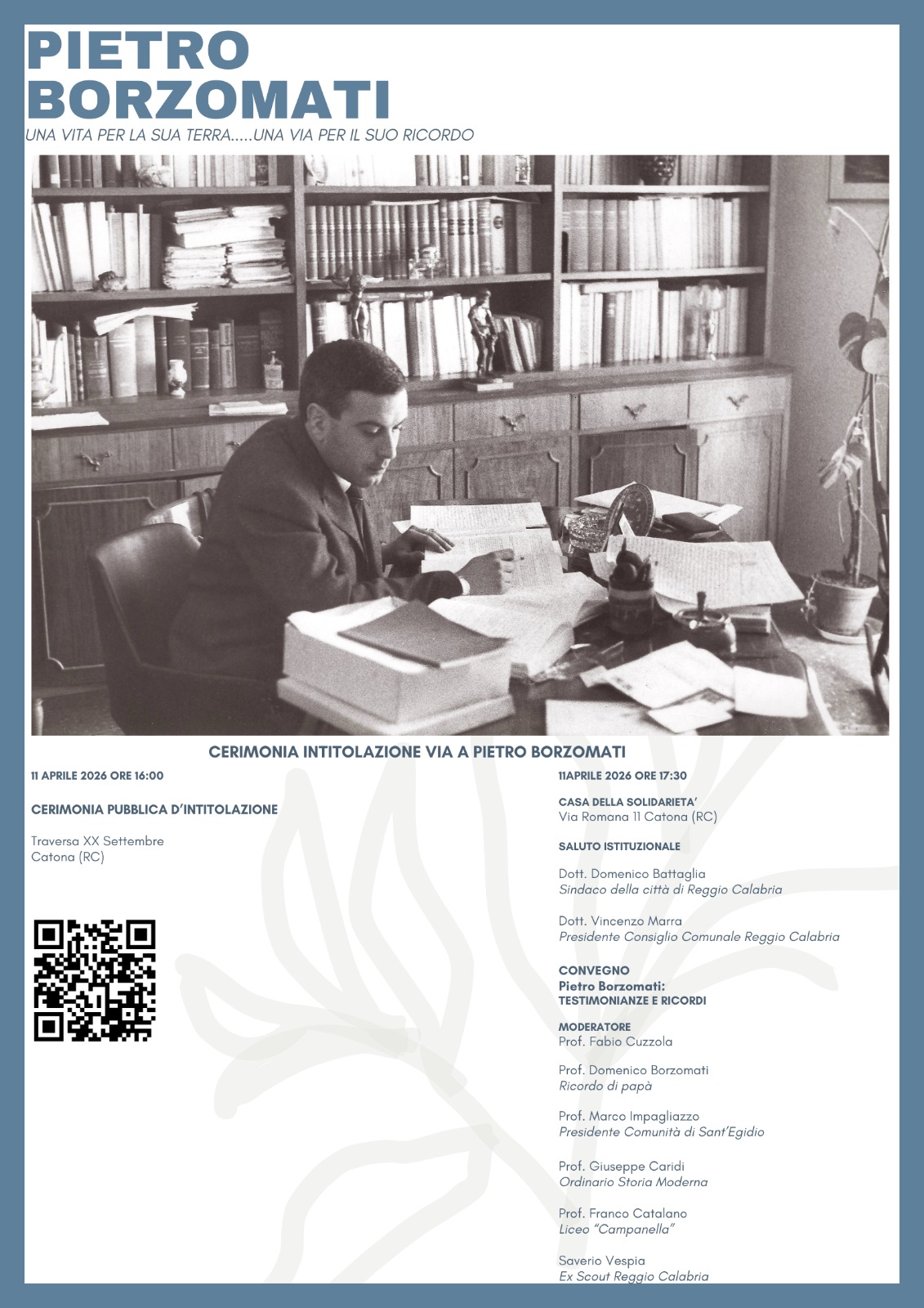 Giornata in Memoria del Prof. Pietro Borzomati