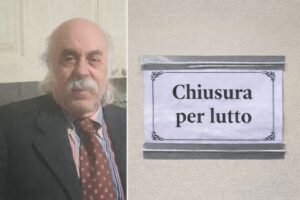 Giuseppe Stallone e il cartello di lutto (1)