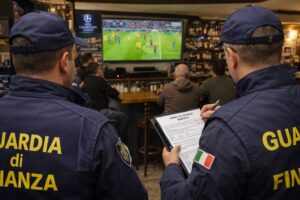 Guardia di finanza streaming illegali Champions League bar locali