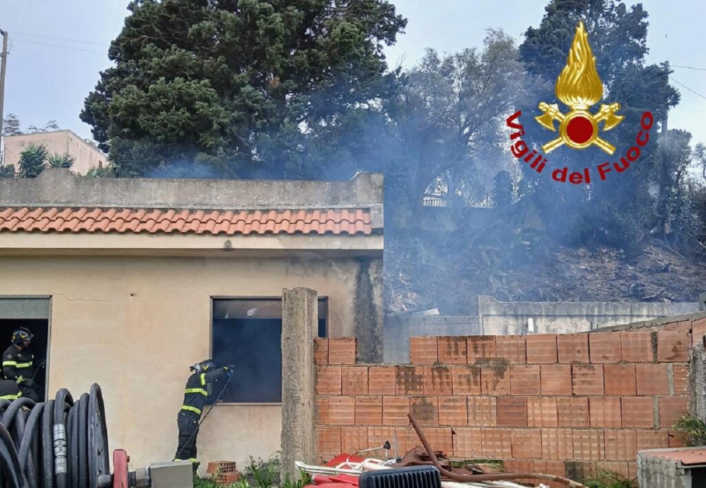 Incendio Messina