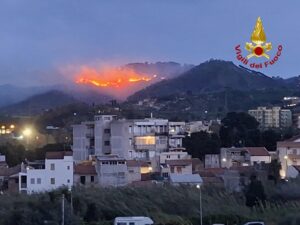 Incendio Messina