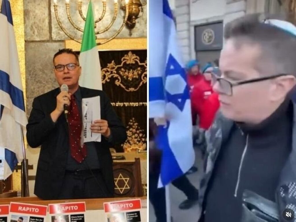 Intervento di Klaus Davi presso la Sinagoga centrale di Milano