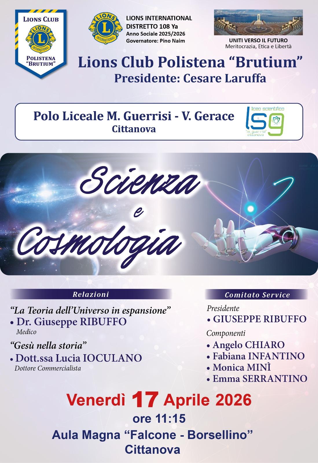 Locandina Scienza e cosmologia