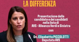 Locandina presentazione lista AVS Piccolotti