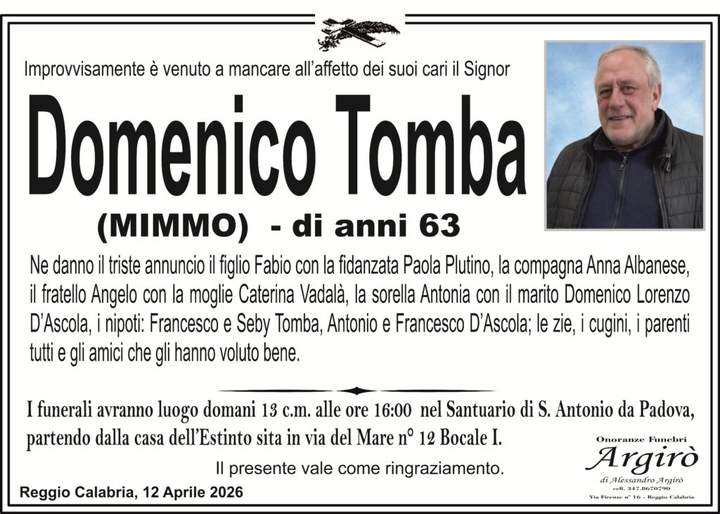 Manifesto Domenico Tomba
